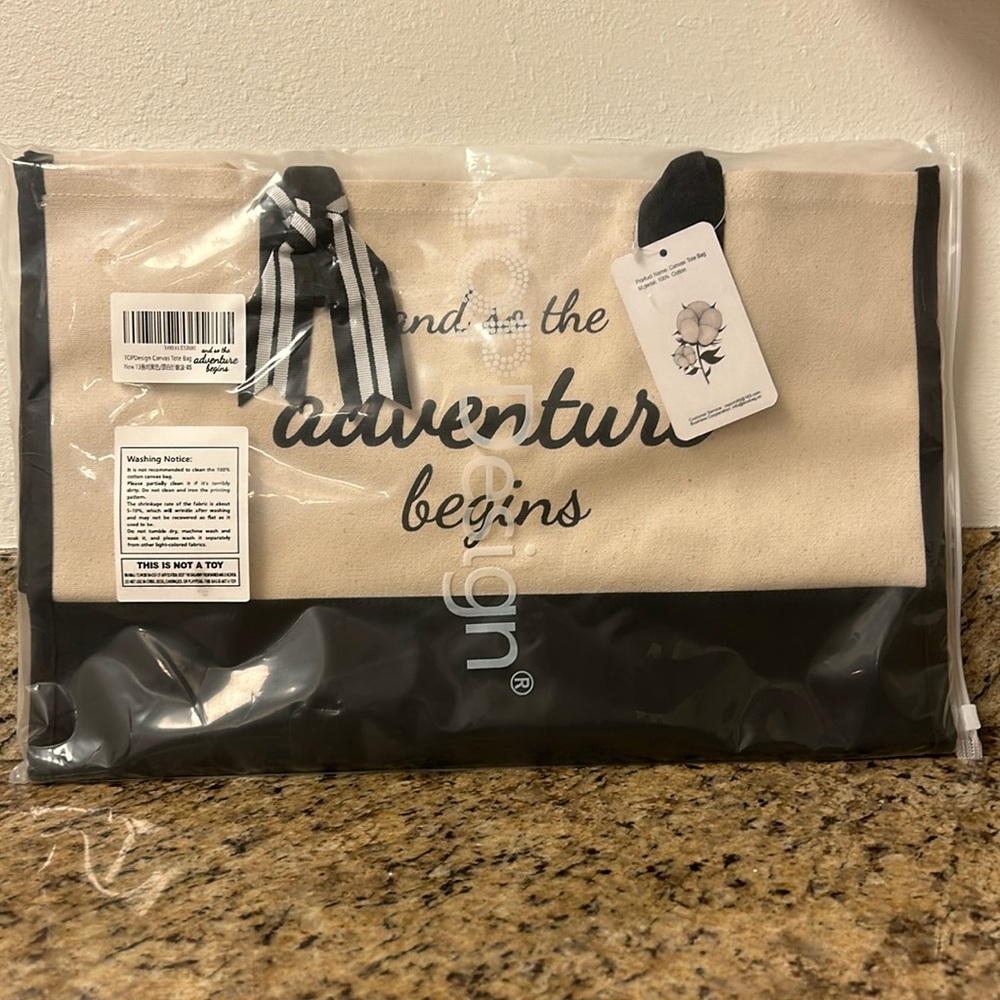 And So The Adventure Begins Tote Bag.